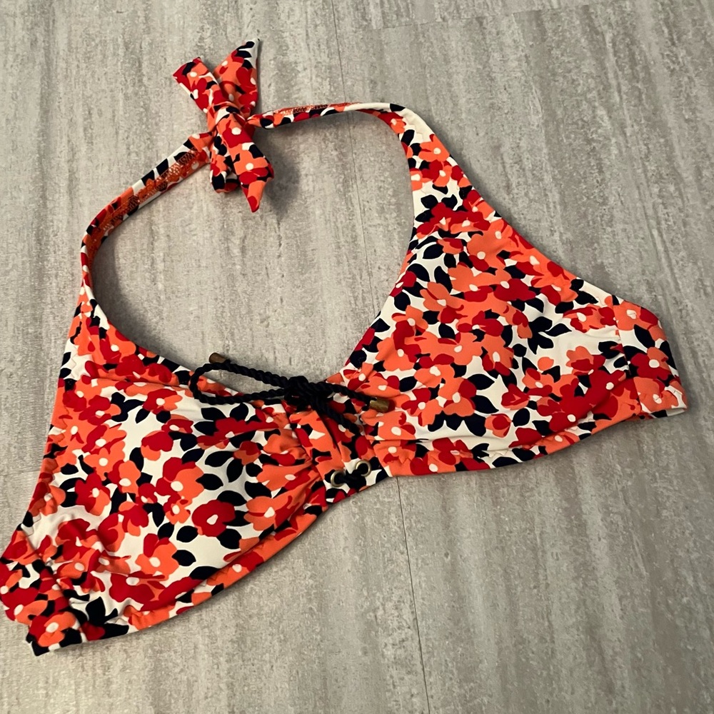 Lands End print bikini top